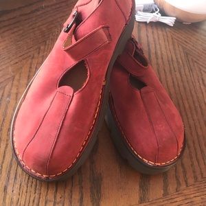 New Red Suede Dr. Martens Docs Women’s 10
